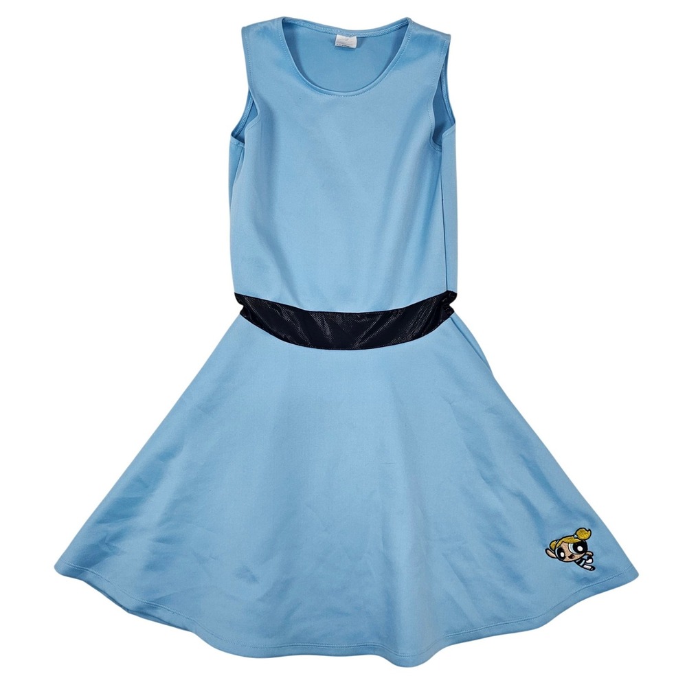 Powerpuff Girls Bubbles Costume Dress Blue Sleeveless Skater XL‎ Cartoon Network